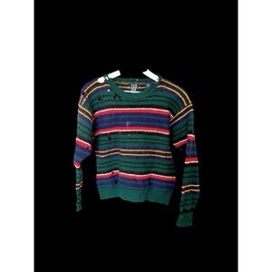 Vintage GAP 90s Y2K Sweater Women's Small‎ 100% Wool Distressed Holes Grunge